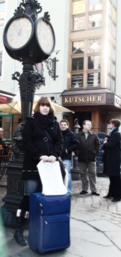 Immer unterwegs. Ich. Immer unterwegs. Ich.